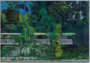 Kunstwerk "Limestone Wall" von Hurvin Anderson