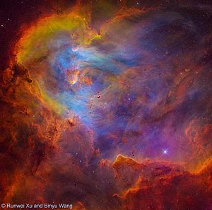 Foto "The Running Chicken Nebula" von Runwei Xu und Binyu Wang