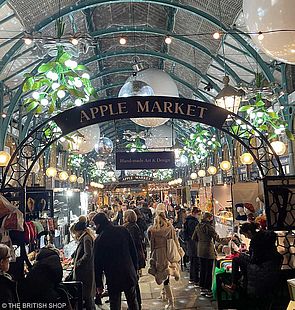 Mistelzweig-Dekoration in Covent Garden Market