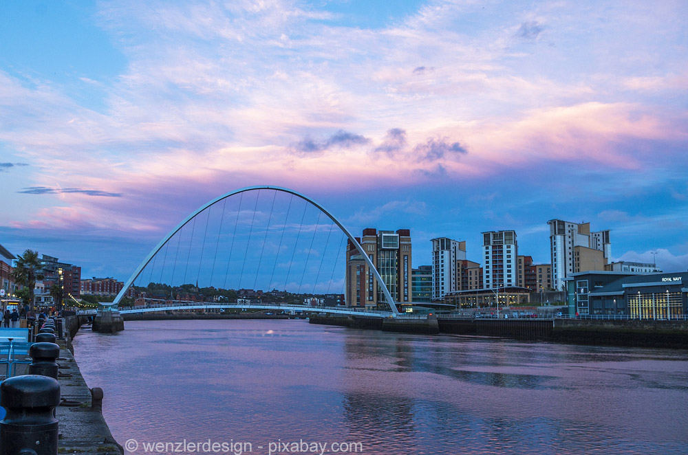 Gateshead Millennium Bridge: blinzelnde Brücke