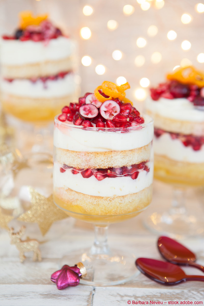 Christmas Trifle auf der Festtagstafel