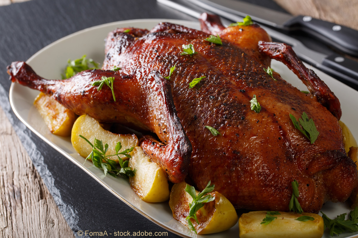 Gänsebraten zu Michaelmas