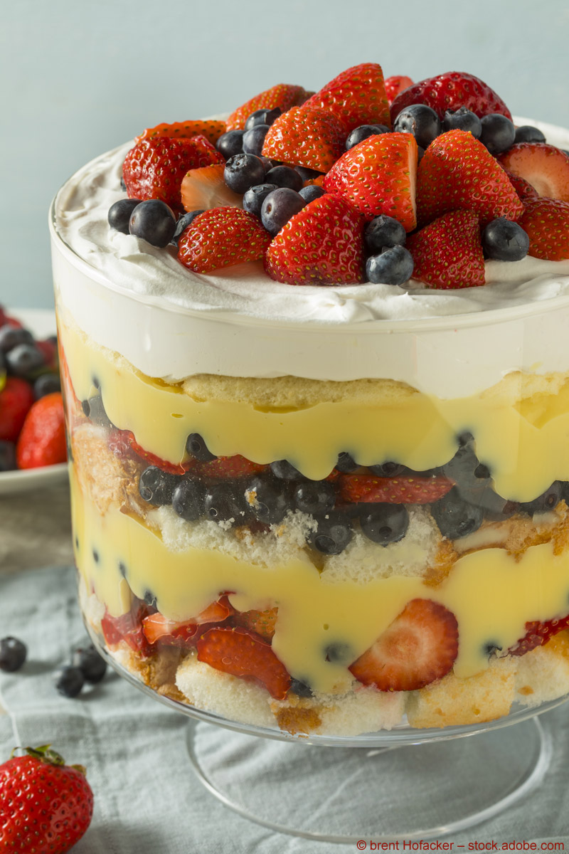 Traditionelles Trifle – der Star unter den britischen Desserts