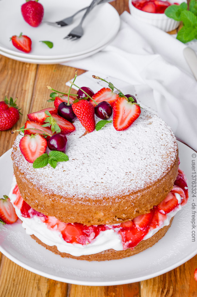 Königlicher Kuchen – das Victoria Sandwich